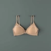 Beige bras without underwire are comfortable, breathable and adjustable women's underwear details Picture